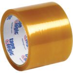Get a case of 24 rolls of 3 x 55 yds. Clear Tape Logic® Lbs53 PVC Natural Rubber Tape for your packing needs. It has a glossy finish with a slight brownish tint and tape logic marked inside.