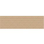 A rectangular beige tile, echoing the strength of Kraft Central® 250 Reinforced Tape, showcases diagonal and horizontal white lines forming diamond shapes.