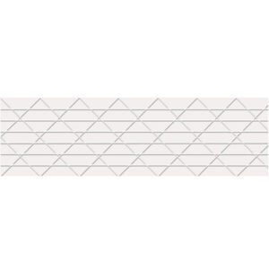 This ceramic tiles geometric pattern of thin gray lines echoes the structured elegance of Central® 250 Reinforced Tape, 3 x 450.