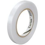The Tartan™ Filament Tape 8934, measuring 3/8 x 60 yds., is tightly wound with each roll featuring the brand name and number on its core. Each case includes 96 translucent rolls to satisfy your packing requirements.