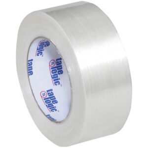 The 2 x 60 yds. Tape Logic® 1500 Strapping Tape features tape logic on the core and is slightly unwound to show its clear material, perfect for sealing boxes and packaging. Its available in a handy 12 pack for extensive use.