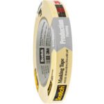 The 3M™ 2020 Masking Tape, measuring 3/4 x 60 yds., boasts a beige color and is labeled with its branding and painting use. Sold in cases of 48 rolls, its ideal for projects needing precision and reliability.
