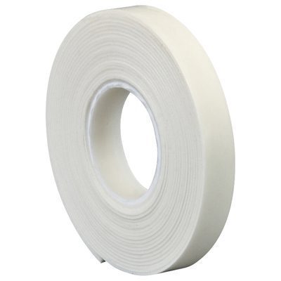 T9554466R.jpg The 1 x 5 yds. 3M™ 4466 Double Sided Foam Tape (1 Roll/Case) is displayed upright on a white background, highlighting its smooth texture and central circular cutout.