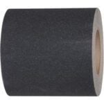 The 6 x 60 Black Tape Logic® Anti-Slip Tape has a rough, gritty texture on the outside and is tightly wound around a sturdy cardboard core for safe, durable use. Sold as 1 Roll/Case.
