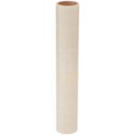 A tall, upright roll of MH-USA 24 x 200 Glass Protection Tape (1 Roll/Case) is set against a plain white backdrop, highlighting its clear and versatile design.