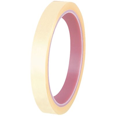 T963401PK.jpg A pack of 3M™ 40 Anti-Static Tape, sized at 1/2 x 72 yds., features a beige finish with a pink inner core against a white background.