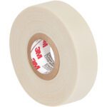 A tightly wound roll of beige medical tape, featuring the 3M logo, is textured for securing dressings, similar in versatility to the 1 x 108 White (1 Pack) 3M Glass Cloth Electrical Tape 69.