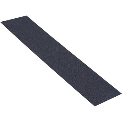 T9662460B.jpg A textured black strip on a white background resembles the 6 x 24 Black Heavy Duty Tape Logic® Anti-Slip Treads (50/Case), ideal for safety and stability in various applications.