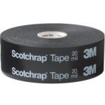A roll of 3M™ 51 Scotchwrap™ Corrosion Protection Tape, measuring 2 x 100, comes in black (1 pack) and is marked 20 mil, decorated with the iconic 3M logo.