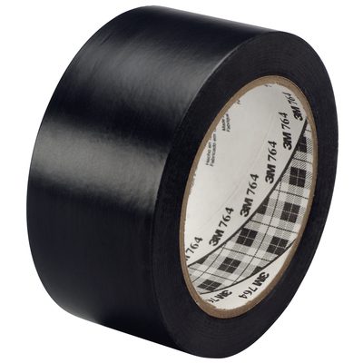Black (6 Pack) 3M General Purpose Vinyl Tape 764