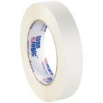 The 1 x 60 yds. Tape Logic® Double Sided Film Tape, with Tape Logic® in blue and red on the core, is sleek white tape ideal for any task, available in cases of 48 rolls.