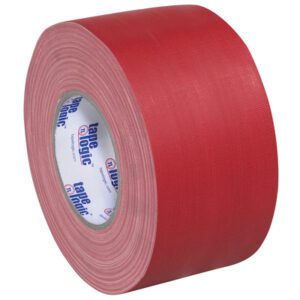 The 4 x 60 yds. Red Tape Logic® 11 Mil Gaffers Tape is thick and durable, ideal for heavy-duty tasks, with an inner core labeled Tape Logic. Its available in cases of 12 rolls.