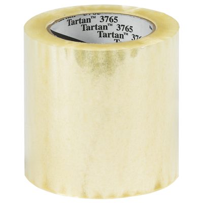 T9953765.jpg An upright roll of Tartan™ Label Protection Tape 3765, measuring 5 x 145 yds., displays the Tartan 3765 branding on its inner core, set against a white background.