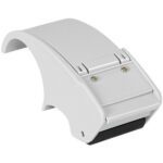 A photo shows the Tape Logic® 2 Economy Strapping Tape Dispenser in grey, featuring an ergonomic curved handle and cutting edge. This handheld tool is highlighted against a plain white background for easy tape application.