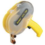 The 3M™ 700 Adhesive Transfer Tape Dispenser is a yellow Scotch ATG 700 featuring a translucent cover, ergonomic handle, and visible tape roll. It ensures precise application of double-sided tape for diverse crafts and projects.