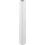 A 36 x 150 White Tyvek® Roll (1 Roll/Case) sits upright against a plain background. Ideal for large printers or wrapping, this tall, cylindrical roll provides durability and reliability in a single compact package.