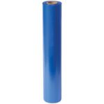 The MH-USA 36 x 500 - 4 Mil VCI Poly Sheeting is a large roll of smooth, tightly wound blue plastic film against a plain white background.