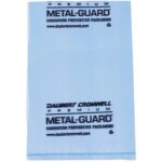 Image of a clear blue plastic bag labeled Metal-Guard Premium Corrosion Preventive Packaging and Daubert Cromwell on a white background, representing the MH-USA 6 x 8 - 4 Mil VCI Poly Bag (1000/Case) with premium features.