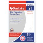 Sanitaire® Replacement Bags for the VCM150 Industrial Vacuum (5/Case) offer odor elimination, premium allergen filtration, and antimicrobial protection. Compatible with models 600 and 800, each pack contains 5 bags for enhanced cleanliness.