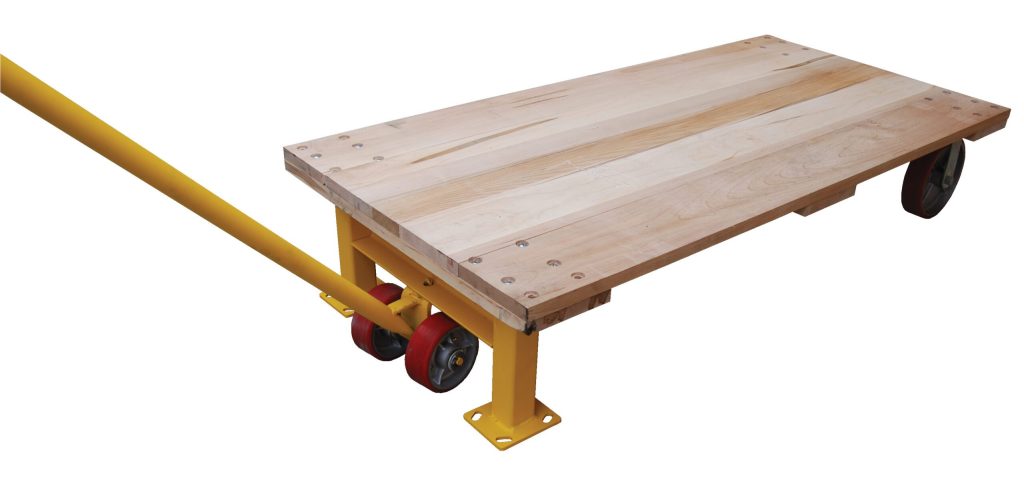 Semi-Live Skid Legs For Platform Trucks