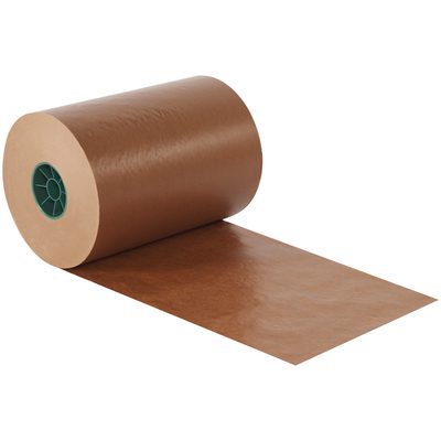 WP1830.jpg A large roll of MH-USA 18 Waxed Paper with a green inner core, partially unrolled on a white background.