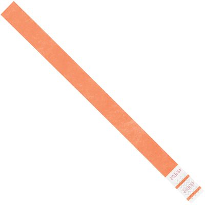 3/4 x 10" Orange Tyvek® Wristbands (500/Case)