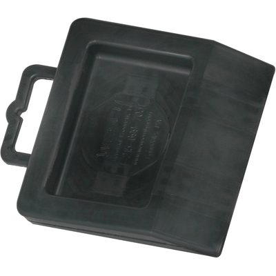 WS2500.jpg The MH-USA Pallet Truck Stop enhances maintenance efficiency with a black, rectangular plastic oil drip pan. It features raised edges, an integrated handle, and a sloped design to effectively collect fluids and maintain a clean workspace.