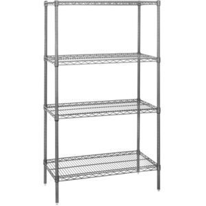 The MH-USA 60 x 18 x 54 unit offers a minimalist design with four adjustable shelves and sturdy poles, perfect for versatile storage.