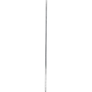 A long, thin MH-USA 54 Chrome Pole from the 2 Pack stands vertically against a white background, appearing straight and smooth with a reflective surface.