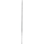 The MH-USA 74 Chrome Poles - 2 Pack (2/Case) are elegantly displayed against a white background, resembling a clear glass stir rod.