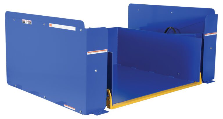 Vestil low-profile electric hydraulic lift table with U-shaped platform for ergonomic loading