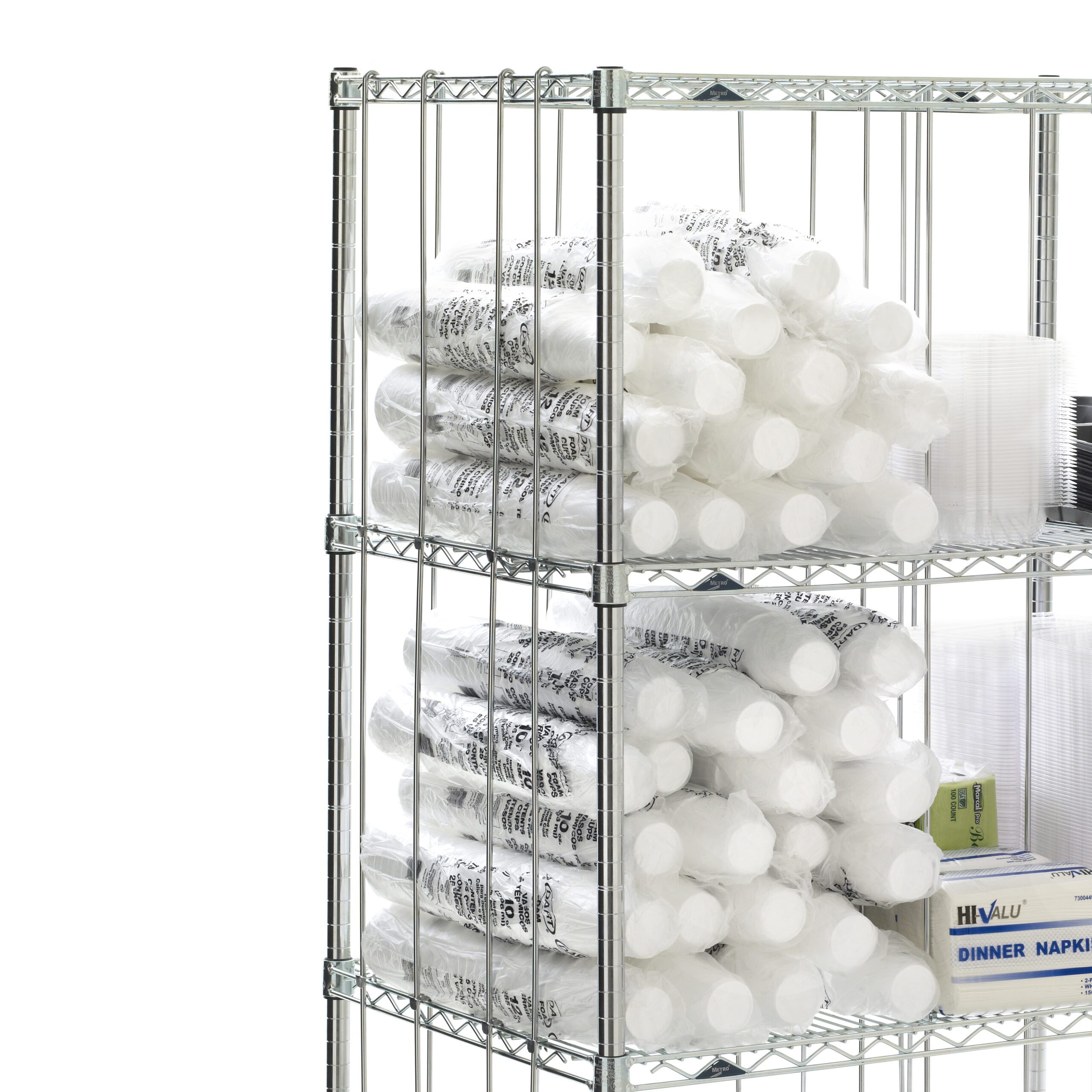 Rods and T for Super Erecta Wire Shelving Chrome