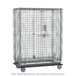 The Metro SEC56LCPL Super Erecta Heavy-Duty Mobile Security Shelving Unit is a large, rectangular chrome wire cage on wheels with an electronic PIN lock. The flat base units dimensions, 28.0625 x 63.125 x 68.4375, may vary from the product shown.
