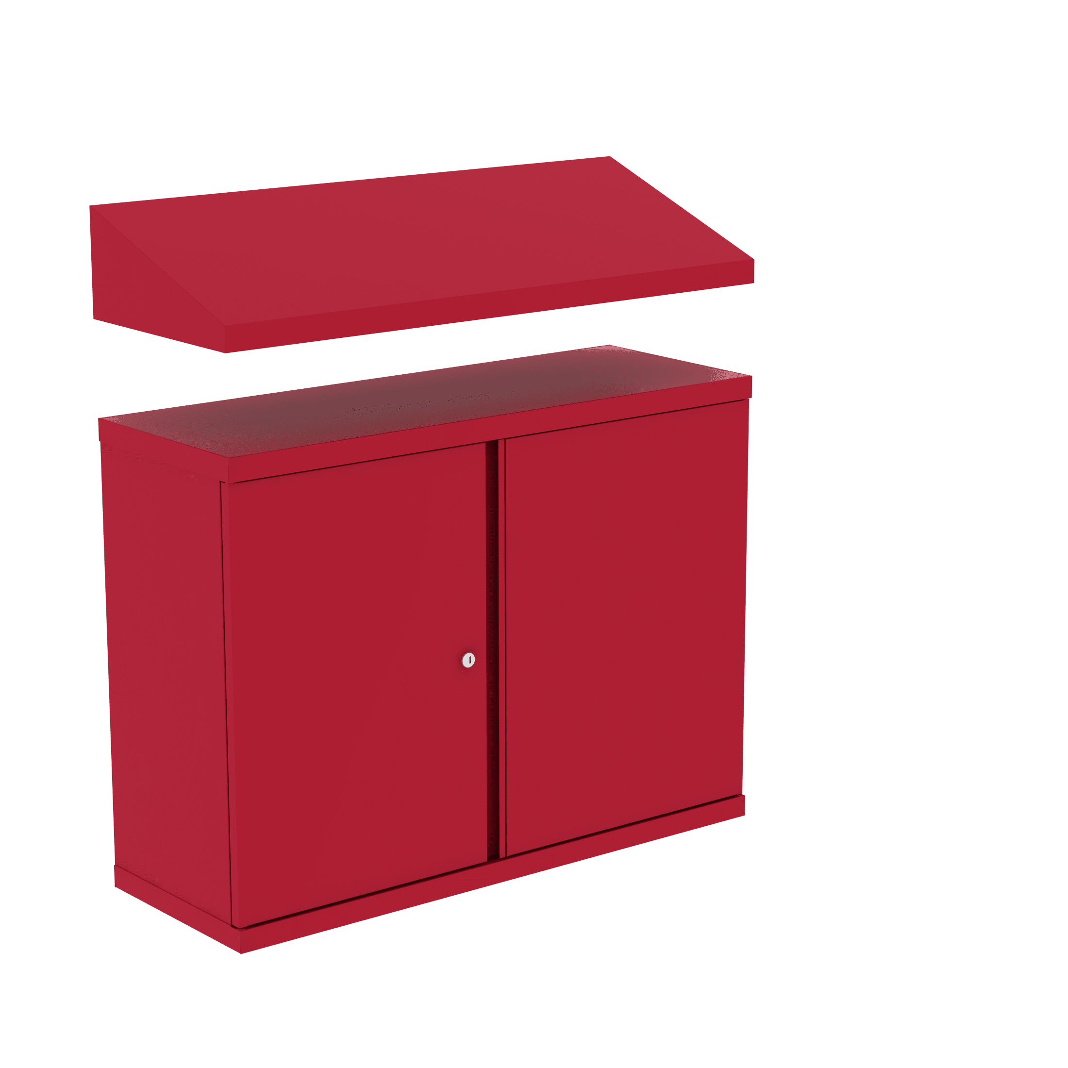 AWS Wall Mount Cabinet Angled Top Kit