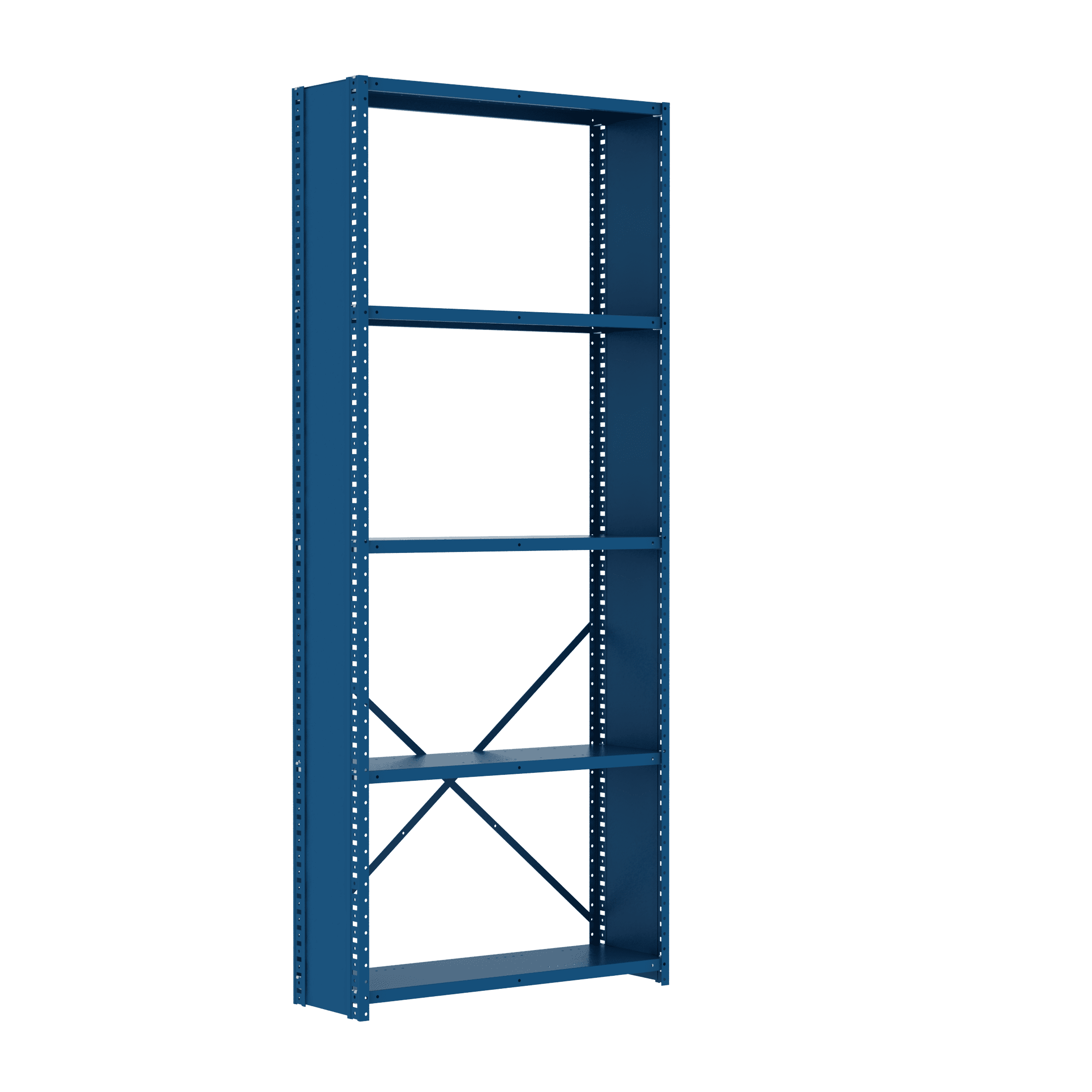 Box Edge Closed No Back 5 Shelves Adder Unit