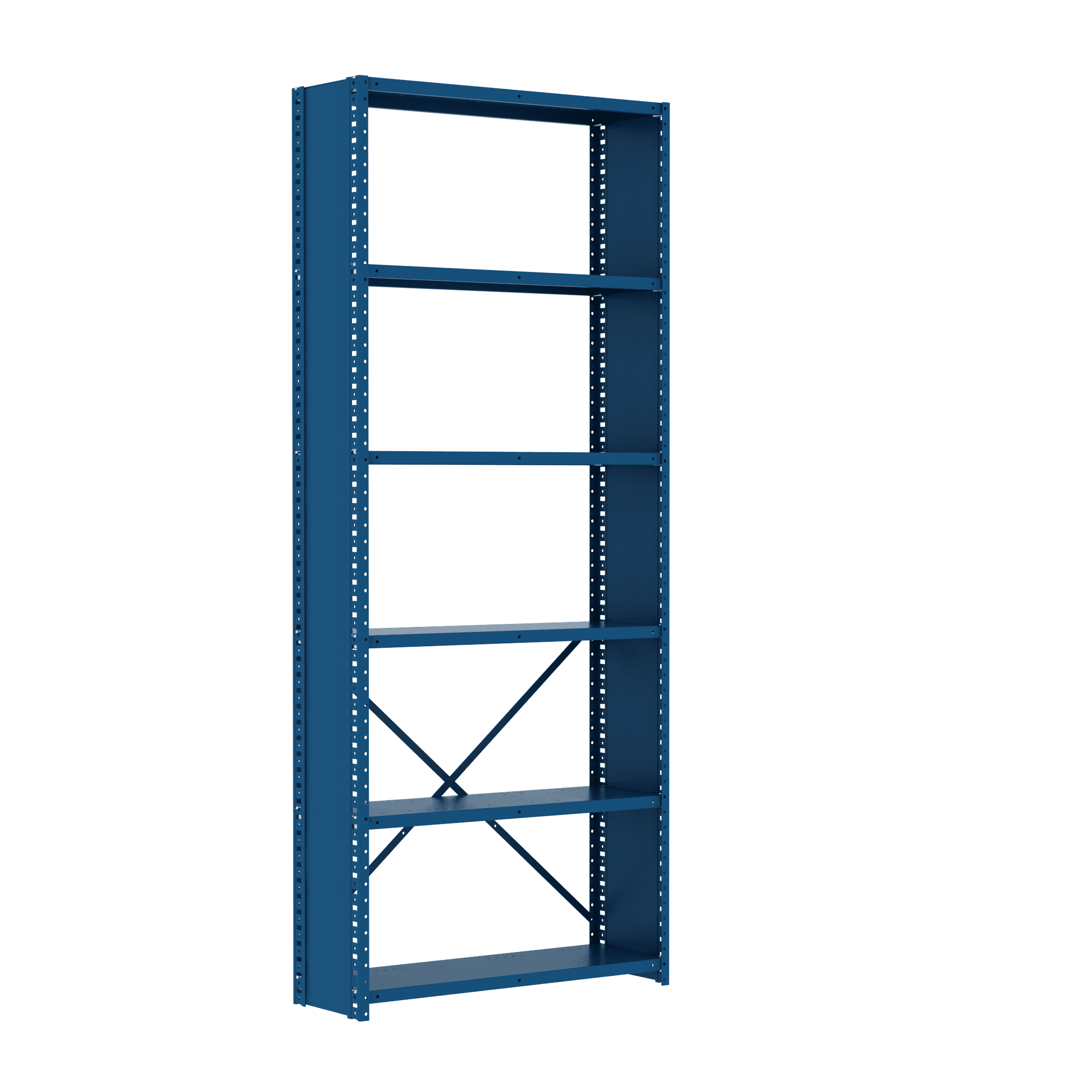 Box Edge Closed No Back 6 Shelves Adder Unit