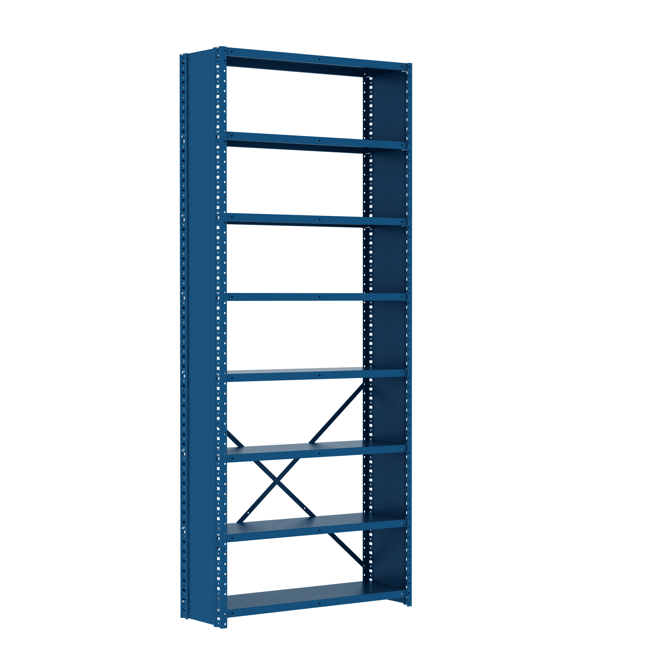 Box Edge Closed No Back 8 Shelves Adder Unit