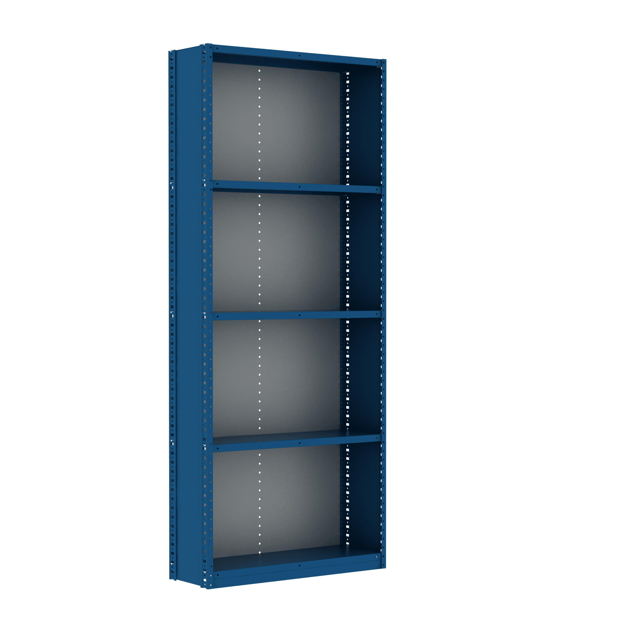 Box Edge Closed with Back 5 Shelves Adder Unit