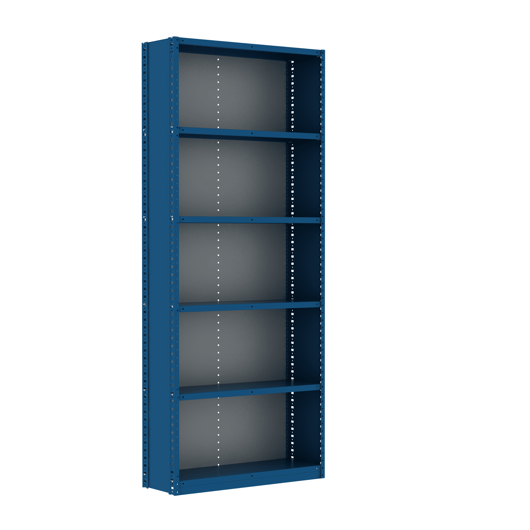 Box Edge Closed with Back 6 Shelves Adder Unit