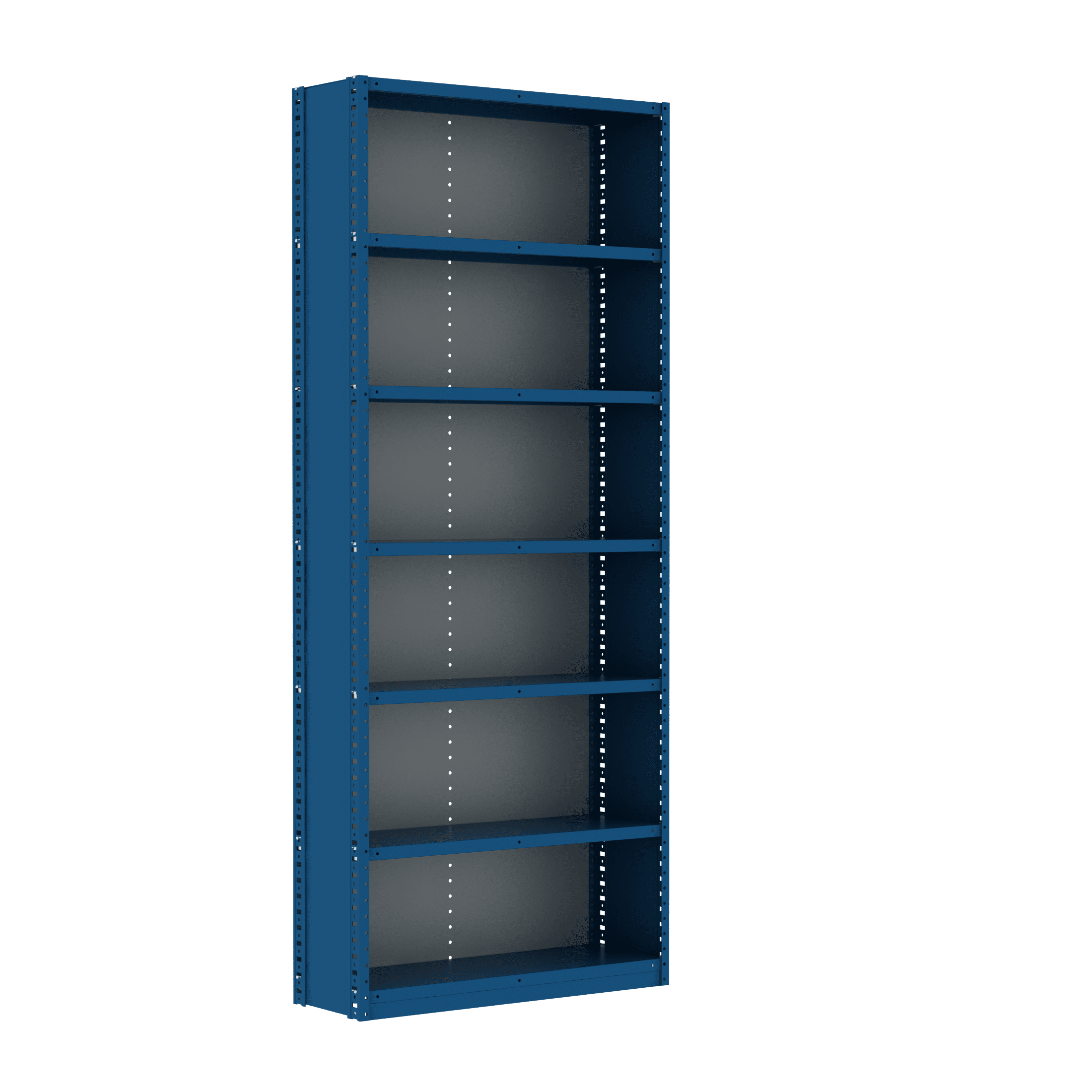 Box Edge Closed with Back 7 Shelves Adder Unit