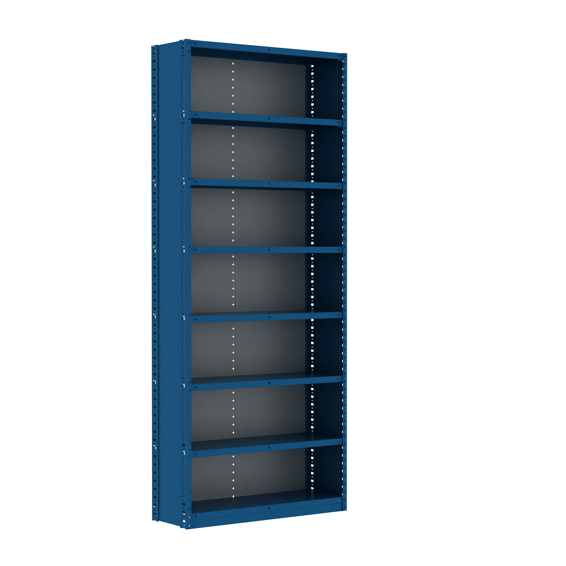 Box Edge Closed with Back 8 Shelves Adder Unit