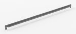 A long, slender metal bracket with mounting holes on each end, positioned diagonally against a plain white background.