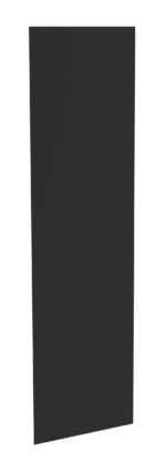 A plain black rectangular canvas against a white background.