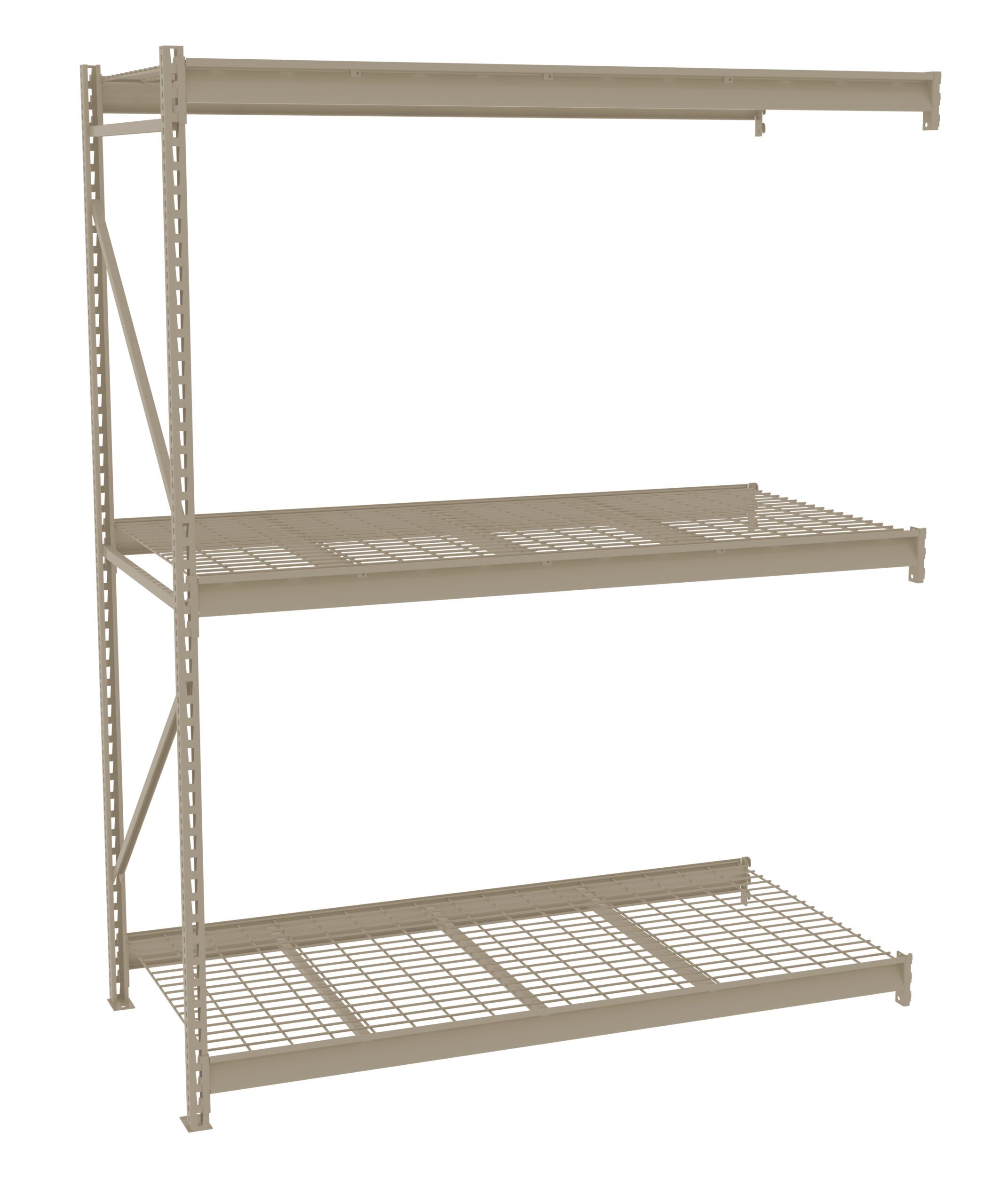 Storage Rack Adder Unit with Wire Decking Sand