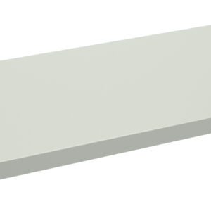 Rectangular metal panel with a sleek, flat surface and small holes at each corner for mounting. The panel has a light gray finish and appears to be slightly elevated from the surface beneath it.