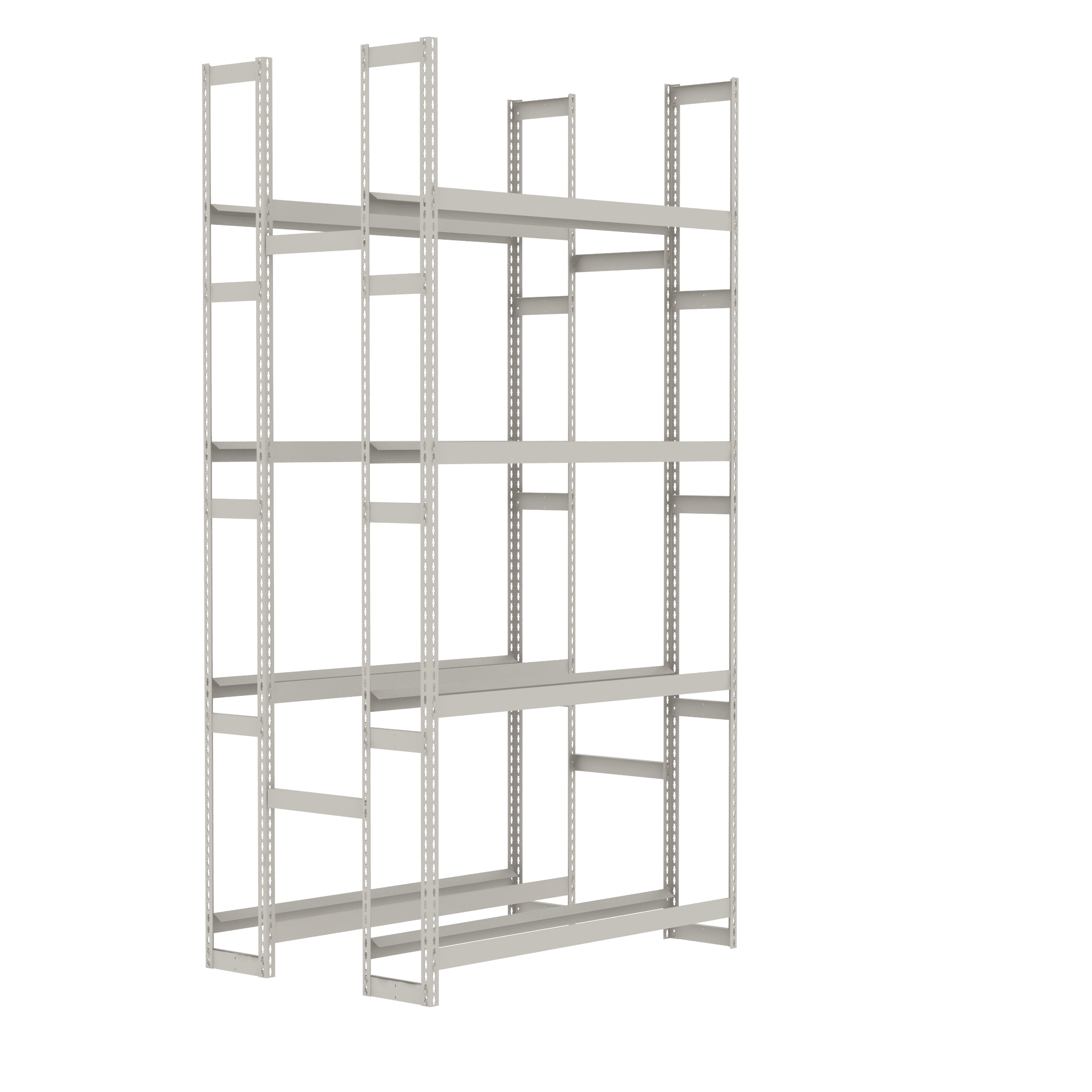 Rivet-Span Double Entry 4 Level Tire Rack Starter Unit