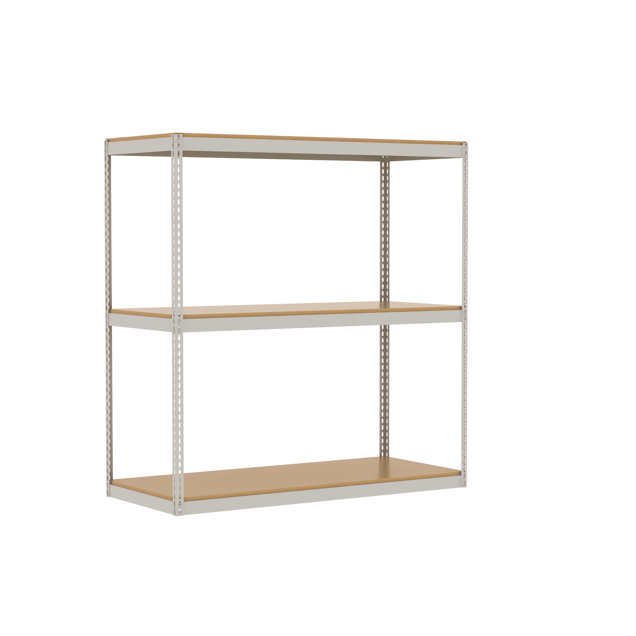 Rivet-Span Record Storage 3 Beam Levels Bulk Storage Unit with Decking