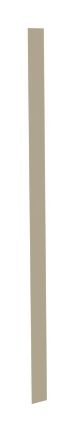 A long, vertical, narrow beige rectangle on a white background.