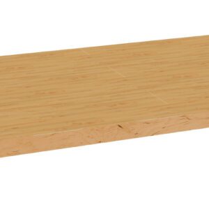 Image of a rectangular wooden board with a light wood grain texture. The board has clean edges and a smooth surface, resting flat against a plain background.