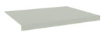 Rectangular gray slab with a smooth surface and slightly raised, rendered in a minimalist 3D style against a white background.